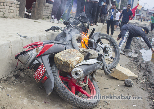 bike fire bijulibajar-1