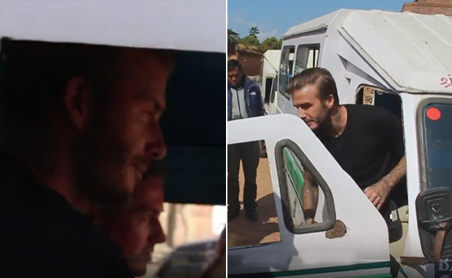 David Beckham Draving Tampo At Nepal