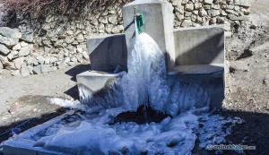 D6.66 at Muktinath frozen ice on the tap_