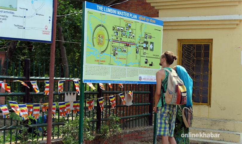 Tourist-at-Lumbini