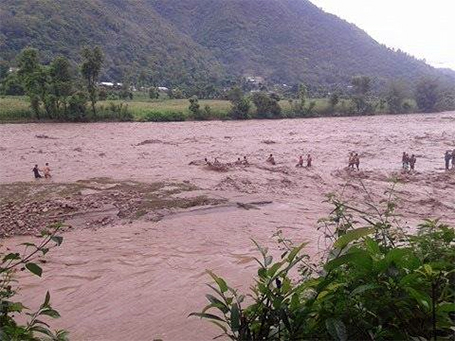 Rains wreak havoc in Pyuthan, Jhimruk brings disaster