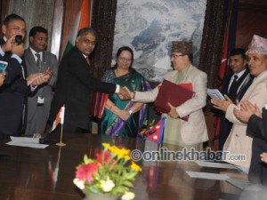 नेपाल-भारत उर्जा व्यापार सम्झौतामा हस्ताक्षर