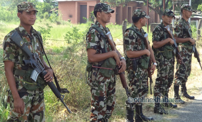 NEPAL-ARMY-AT-LUMBINI