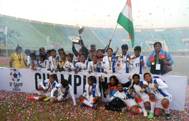 महिला साफ च्याम्पियनसिपमा नेपाल भारतसँग ६-० ले पराजित