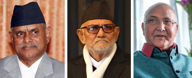 rambaran,sushil koirala and Kp oli