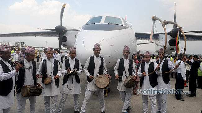 Nepal-Airlines-MA-60,-two