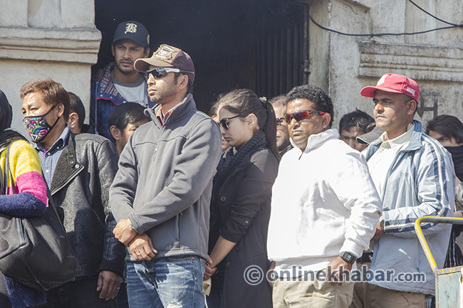 Sarad n nisha at shakti's father Funeral (24)