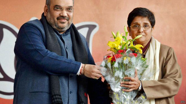 किरण बेदी दिल्लीको मुख्यमन्त्री उम्मेदवार