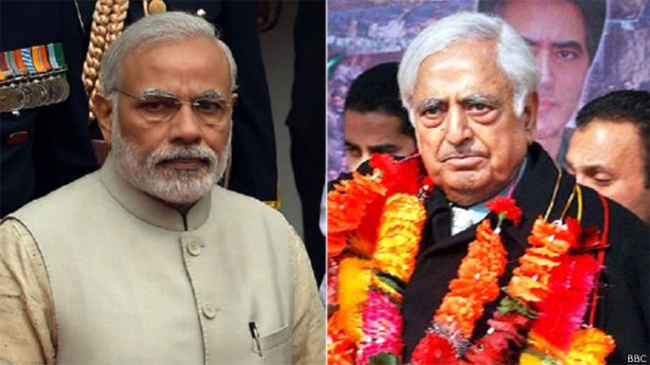 मुफ्ती जम्मू कश्मीरको मुख्यमन्त्री बन्ने