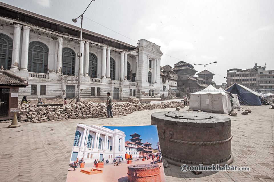 पुरातत्व विभाग र महानगरपालिकाको बिबादले सम्पदा पुनर्निर्माणमा समस्या