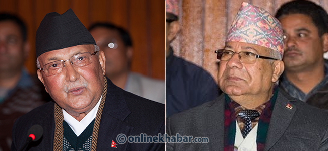 kp oli and madhav k nepal(1)