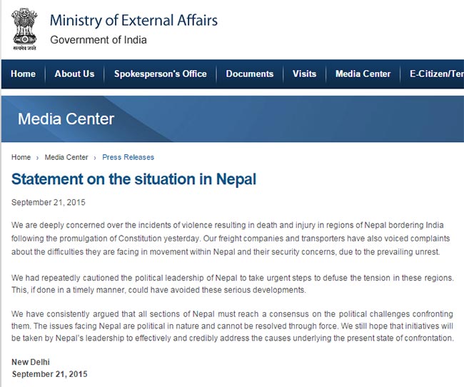 India-Statement