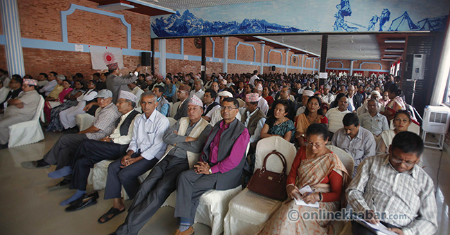 राष्ट्रिय कार्यकर्ता भेलामा सहभागीहरू
