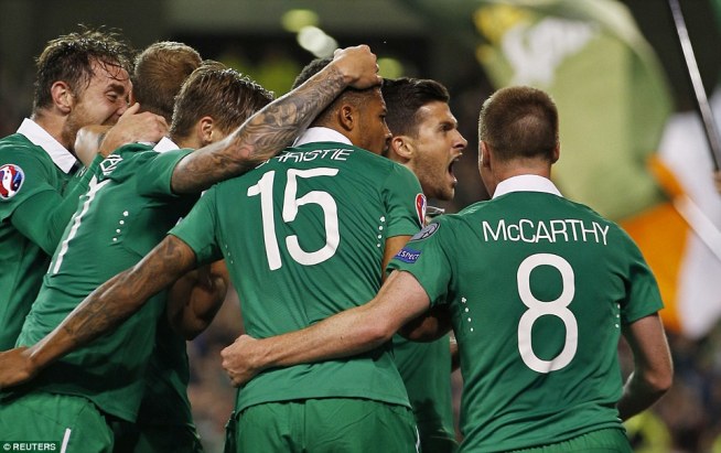 आयरल्याण्डले जर्मनीलाई हरायो, युरो कपको सम्भावना कायमै
