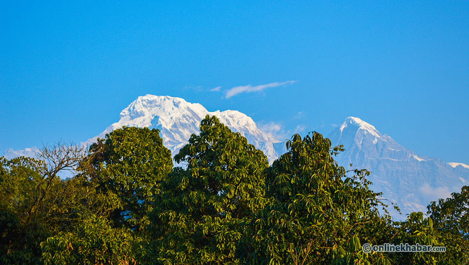D2.3 View of Annapurna South & Nilgiri from Pothana village_
