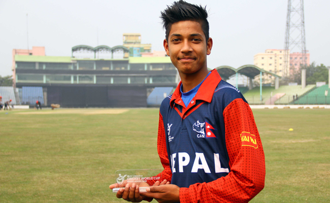 विश्वका उत्कृष्ट युवा क्रिकेटरको सूचीमा नेपाल सन्दिप लामिछाने