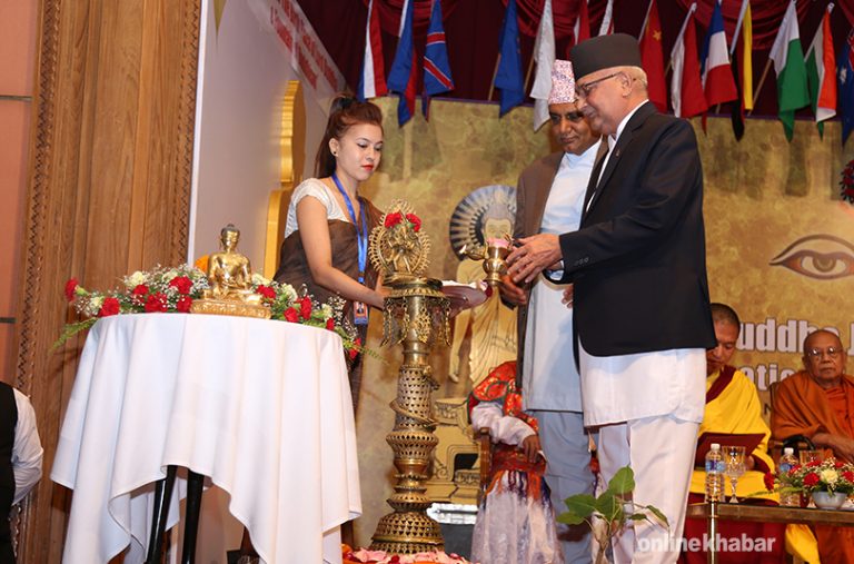 नेपाल बुद्धको जन्मभूमि मात्र होइन, बुद्धिज्मको पनि स्रोत होः  प्रधानमन्त्री