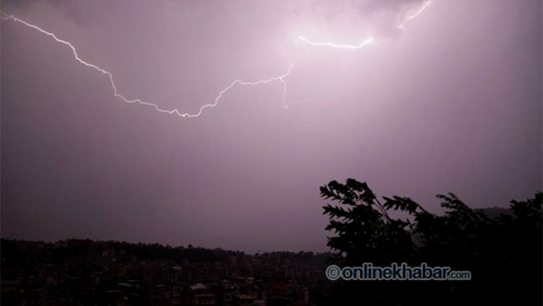 गुल्मीमा चट्याङ लागेर एक जनाको मृत्यु