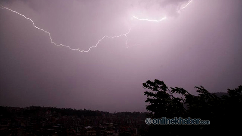 गुल्मीमा चट्याङ लागेर एक जनाको मृत्यु