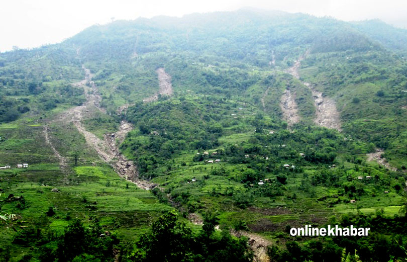ताप्लेजुङका अधिकांश क्षेत्र पहिरोको उच्च जोखिममा