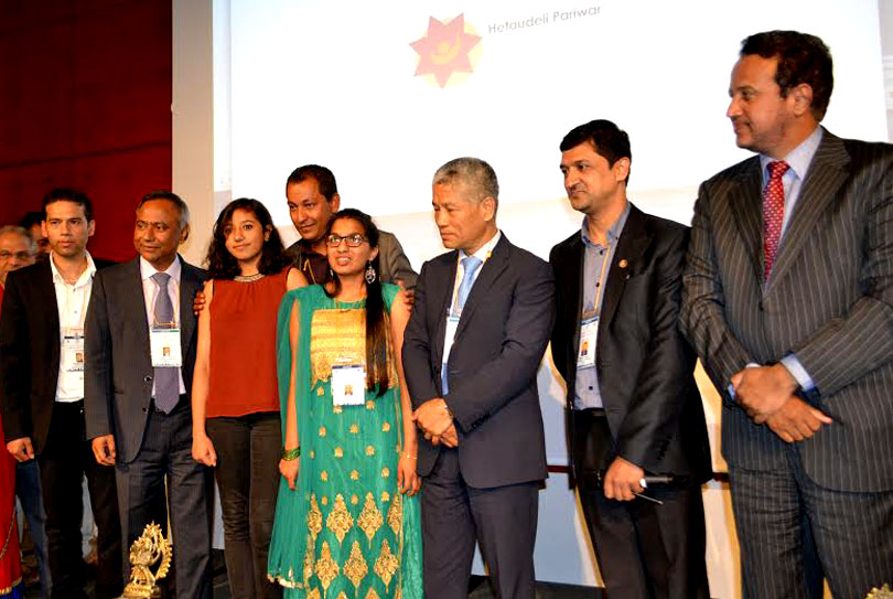 एनआरएन सम्मेलनमा दृष्टिबिहीन अनुजाको भावुक प्रस्तुति