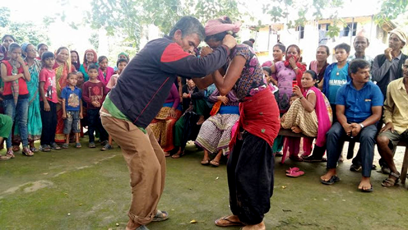 Son-and-daughter-in-Law-of-Batu-Adhikari,-Surkhet