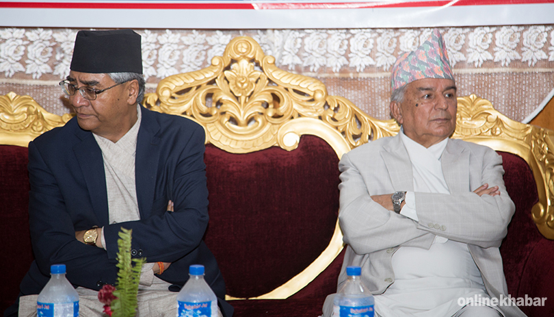 Sher Bahadur Deuba and Ramchandra Paudel