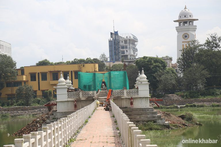 रानीपोखरीको मन्दिर पुनर्निर्माणबाट महानगरले हात झिक्यो, अब पुरातत्वले नै बनाउने