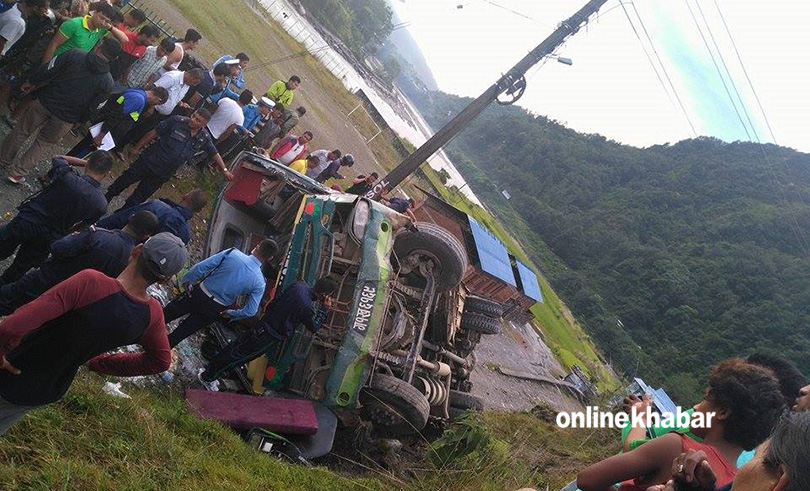 bus accident_pokhara