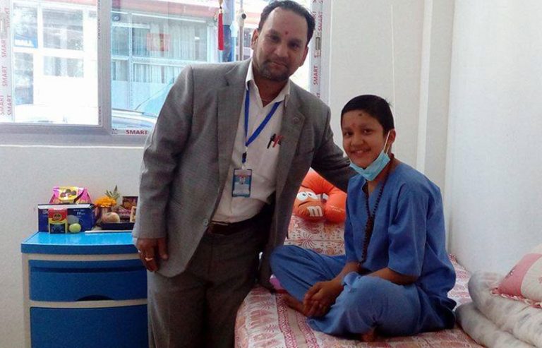 नेपाली बालिकाको बोनम्यारो अमेरिकी अस्पतालले नि:शुल्क प्रत्यारोपण गरिदिने