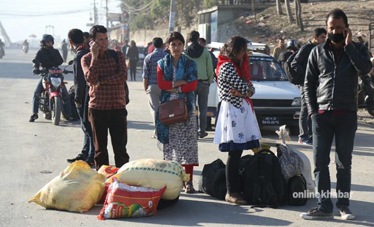 विप्लवको बन्दले गाडी चलेन, सर्वसाधारणलाई सास्ती