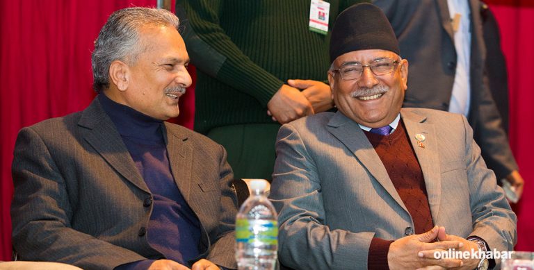 देउवालाई भेटेलगत्तै भट्टराईलाई भेट्न पुगे प्रचण्ड