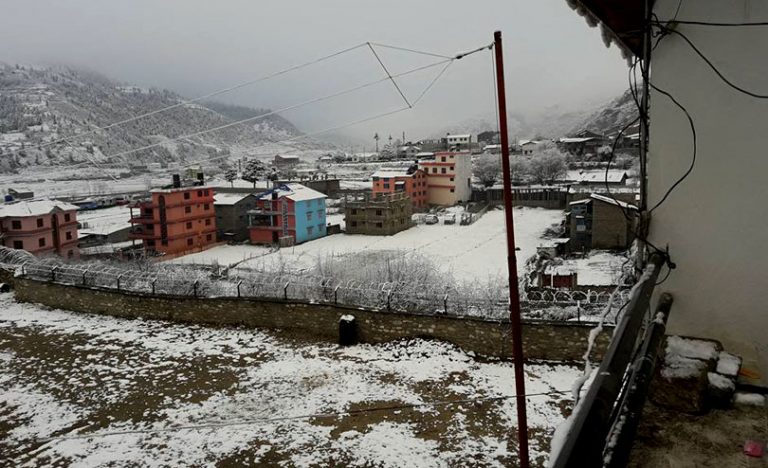 जुम्लाको न्यूनतम तापक्रम माइनस पाँच डिग्री   