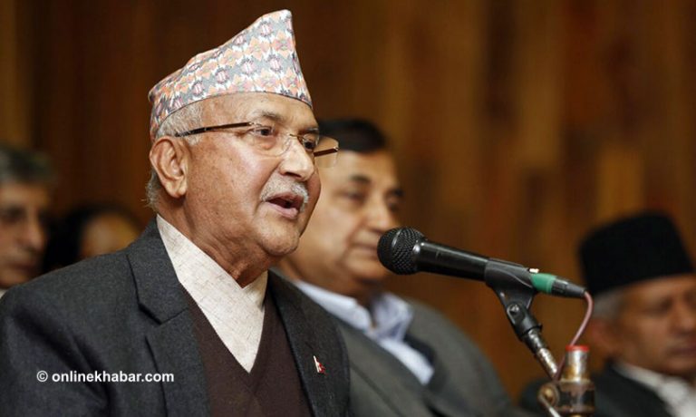 एमाले बैठकमा ओलीको ब्रिफिङ-अख्तियार र प्रहरी प्रमुख नियुक्तिमा चलखेल हुँदैछ