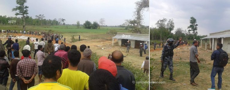 भारतीय हस्तक्षेपको प्रतिरोध गर्दै दशगजामा ढुंगा हानाहान (भिडियोसहित)