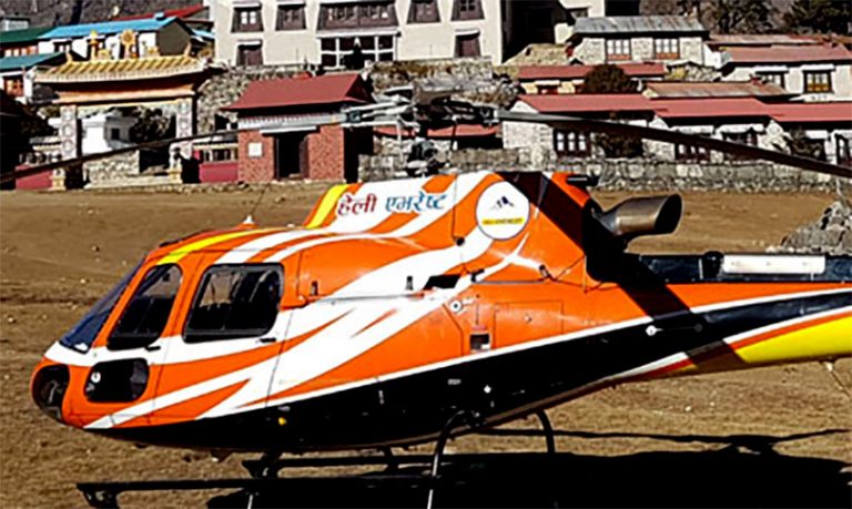 ३ जना सवार हेलिकोप्टर लुक्लामा ‘फोर्स ल्याण्डिङ’, सामान्य क्षति