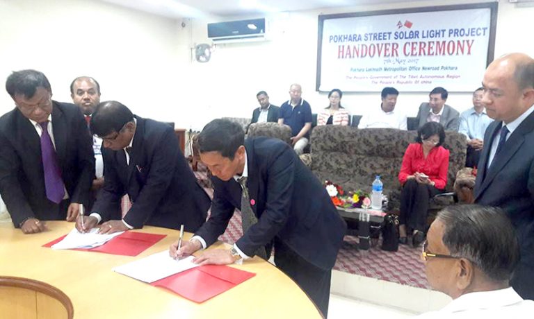 तिव्वतको सहयोगमा पोखरा झलमल्ल
