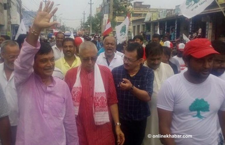 शेखर कोइरालाको नेतृत्वमा वीरगञ्जमा कांग्रेसको चुनावी अभियान सुरु
