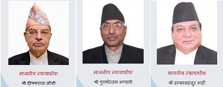 मतपत्रबारे यसरी चिप्लिए सर्वोच्चका तीन श्रीमान्