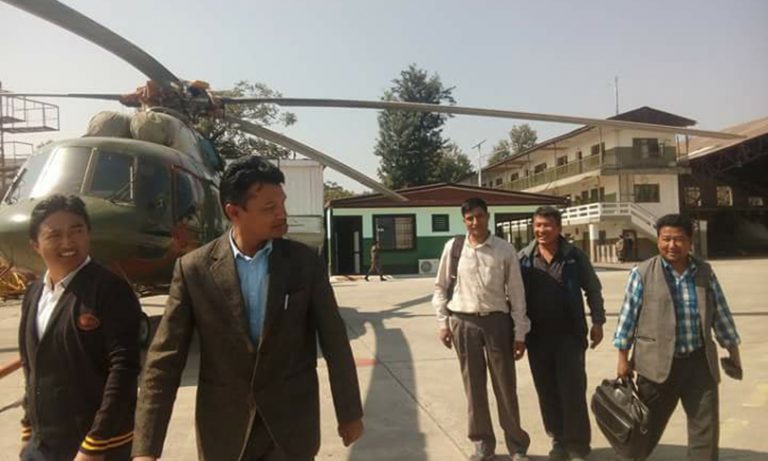 उम्मेदवारी फिर्ता गराउन बागी उम्मेदवारलाई हेलिकोप्टर चार्टर