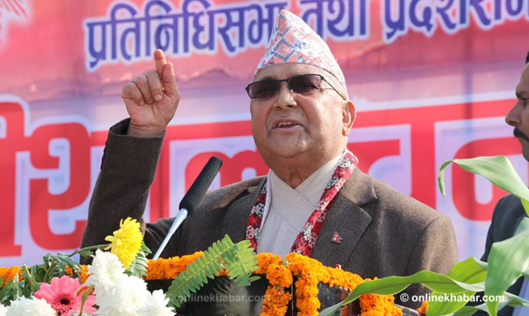 आरजुलाई ओलीको प्रश्नः एक झोला पैसाले घर किन्दैमा स्थानीय भइन्छ ?