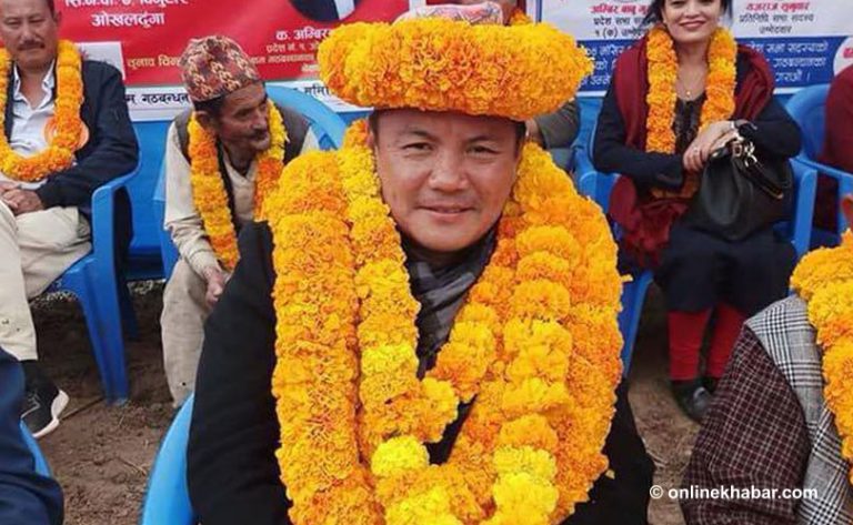 ओखलढुंगा प्रदेश ‘क’ मा वाम गठबन्धनका अम्बिरबाबु गुरुङ विजयी