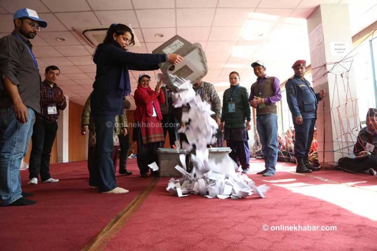 काठमाडौंका निर्वाचन क्षेत्रहरूको मतगणना सुरु