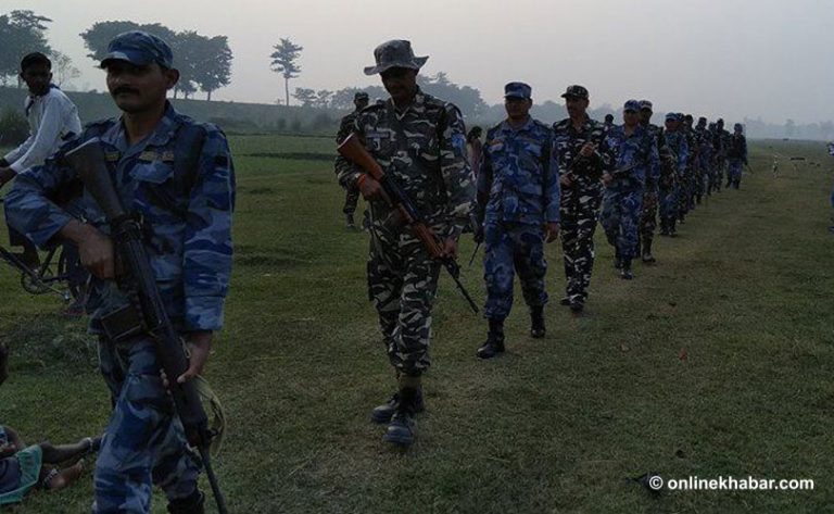 रौतहटमा सशस्त्र र एसएसबीको संयुक्त गस्ती