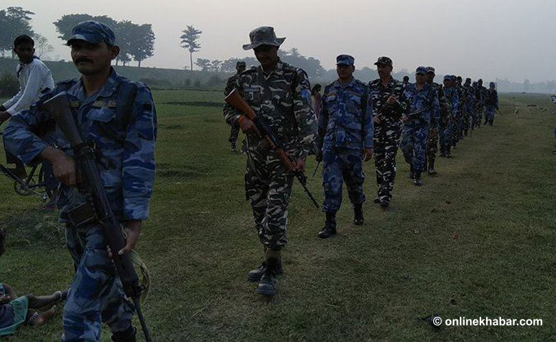 रौतहटमा सशस्त्र र एसएसबीको संयुक्त गस्ती