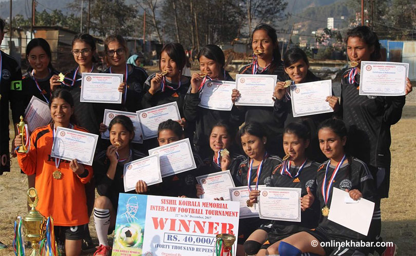 शुशील कोइराला मेमोरियल इन्टर-ल फुटबलको उपाधि काठमाडौंलाई