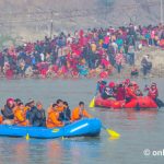 मकरस्नान गर्ने आउने भक्तजनलाई कालीगण्डकीमा निःशुल्क डुंगा   