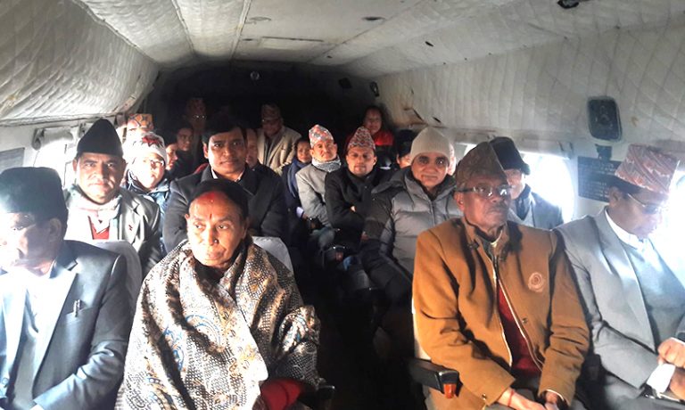 सुर्खेतमा सपथ खान हेलिकोप्टर चार्टर