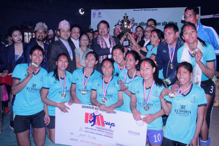एपीएफले जित्यो प्रधानमन्त्री कप महिला भलिबलको उपाधि