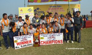 प्रधानमन्त्री कप महिला टी–२० प्रतियोगिता पुस १ गतेबाट हुने